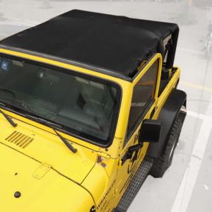 Leather Soft Roof Top Cover Sunshade Anti UV Cover for Jeep Wrangler TJ 1997-2006 Extended Bikini Top Car Exterior Accessories