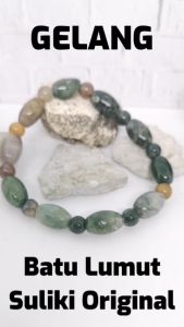 Gelang Batu Lumut Suliki Natural Model LM 02