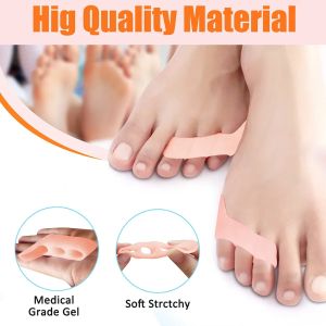 MIYIO 1 Pair Toe Separator Toe Bunion Corrector Soft Silicone Three-holes Little Toe Bunion