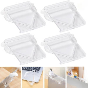 Multi-purpose Transparent Laptop Top Display Rack Plastic Adjustable Angle Router Storage Bracket Home Office Organizer