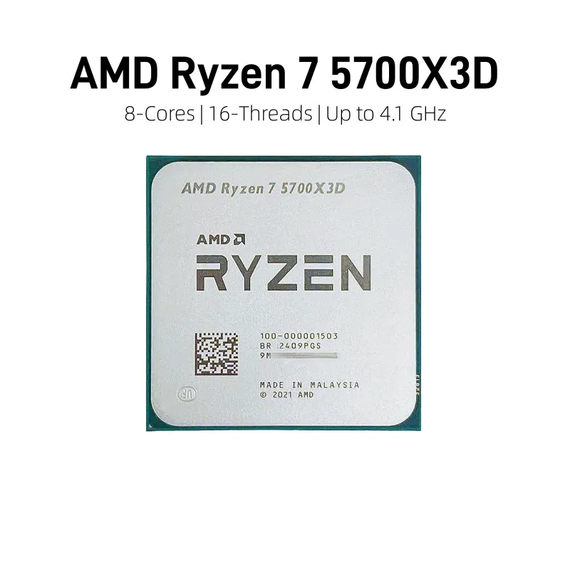 AMD | AMD Ryzen 7 5700X3D 8C/16T CPU 96MB L3 Cache 3D V-Cache
