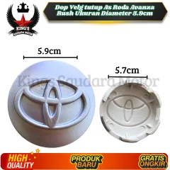 Dop Velg Atau Tutup As Roda Avanza VVTI Avanza Veloz Rush Harga Satuan Diameter 5.9cm Original