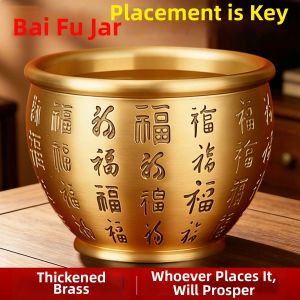 YICHENGXUAN | Prosperity Symbolic Brass Wealth Vase
