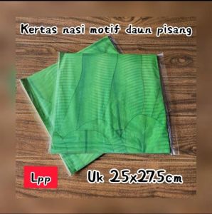 Kertas nasi / Baking laminasi motif RICE uk 20.25.27 dan 30 cm.