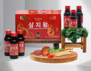 Nước hồng sâm linh chi  KGS Hàn Quốc 1000ml (100ml x 10 chai) bồi bổ sức khỏe tăng đề kháng chống lão hóa