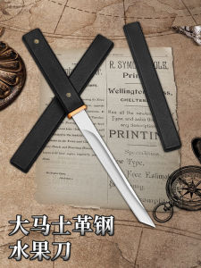 High Hardness Sharp Fruit Knife Outdoor Portable Personal M390 Small Knife with Sheath for Dormitory Use Kitchen Cooking Tool