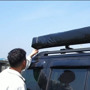 270-degree fold-out car side tent/canpony fully automatic car side tent with aluminum alloy case