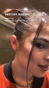 MAZEE Around Illusion Hoops: Stylish & Durable Hoop Earrings