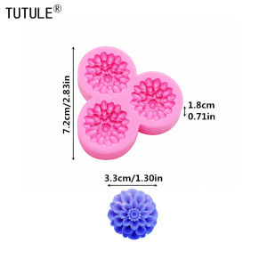 Khuôn Silicon Hình Hoa Cúc Ping-Pong Dùng Làm Khuôn Điện Thoại Bằng Nhựa Resin Khuôn Sô Cô La & Dụng Cụ Làm Bánh Trang Trí Nhà Cửa Vườn Thân Thiện Với Môi Trường Đạt Chuẩn Thực Phẩm