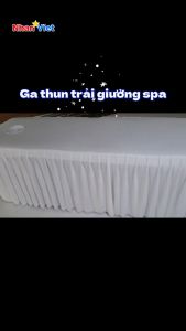 Drap ga thun giường spa| Ga phủ giường và bọc nệm thích hợp cho tiệm gội đầu nối mi thẩm mĩ massage
