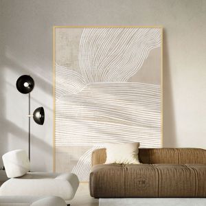 Modern Minimalist Large Size Floor Standing Living Room Decorative Painting Corridor Entrance Wall Art Abstract Line Drawing