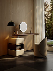 Luxurious Modern Simple Bedroom Makeup Desk Home Use Small Apartment Size Dressing Table with Mirror And Stool for Adults