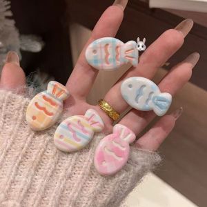 Sweet Candy Colored Female Childrens Hair Clips Fish Shaped Hair Accessories Cartoon Style Daily Universal Headwear