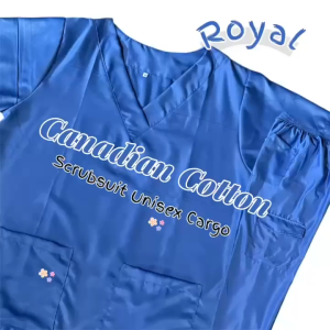 High Quality Cotton Scrubsuit Set with Vargo Cargo Pants | Breathable Medical Uniform | Nurse Scrub