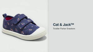 CAT & JACK Toddler Parker Sneakers - Multicolored and Floral Light Gray for Boys & Girls