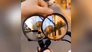 Universal 360° Adjustable Convex Bicycle Rearview Mirror Wide Angle Cycling Handlebar Rear View Mirrors for Safety Riding