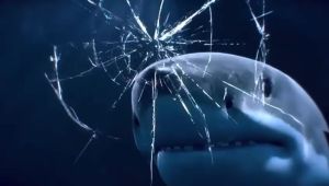 Mainan Remot Kontrol Ikan Hiu Upgrade Jett 24G Dengan Lampu Indikator Kepala Dan Splash Air Keluar Dari Kepala