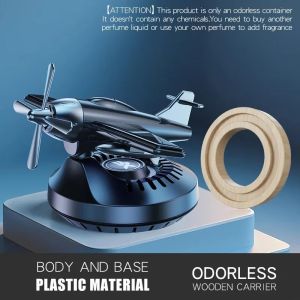 No Perfume Solar Car Aromatherapy Machine Aircraft Design Diffuser Air Freshener Dashboard Plane Ornament Decoration Accessories