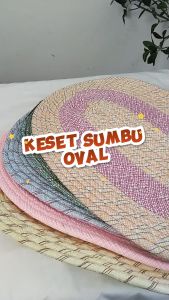 Keset Kaki Lantai Serap Air Sumbu Oval Tebal 40 x 60 cm