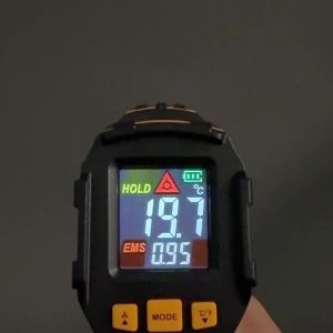 Digital Infrared Thermometer Laser Temperature Meter Non-contact Pyrometer Imager Hygrometer IR Termometro Color LCD Light Alarm
