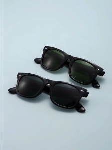 Cermin Mata Hitam UV400 Bingkai Persegi Fesyen Tinggi Polarized Sunglasses Untuk Memancing & Sukan Luar Lelaki Wanita