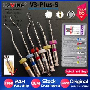 6pcs/set Dental Endodontic Glide Path Plus Silver Files Heat Activated Endodontic Rotary Files 21/25/31mm Dentistry Materials
