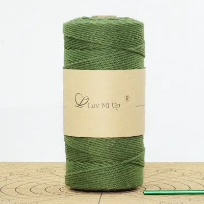 2mm Cotton Linen Yarn DIY Handmade Crochet Bag Hook Yarn Medium Thickness Cotton Rope Hook Bag Cotton Thread Home Textile