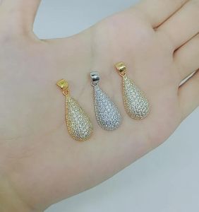 kalung rantai kasandra kotak+liontin tears mp/perak asli silver 925 lapis emas/perhiasan fashion wanita terbaru