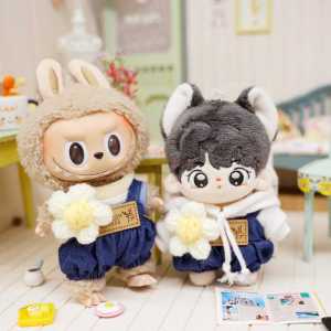 10cm Doll Clothes 15cm Suspenders Cotton Doll Clothes Doll Clothes Clothes Plush Doll Doll Automobiles Curtain Cloth Doll Dress