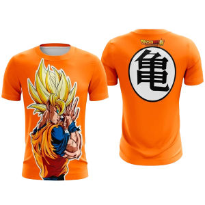 Bandai | Summer 2026 Dragon Ball Wukong "Super Saiyan Turtle Fairy Flow" Trend Theme 3D Printed Breathable T-shirt Adult Parent-child Top