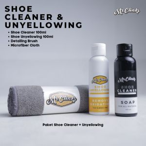 Mr.Clinks Shoe Cleaner Pembersih dan Pemutih Sepatu Shoe Unyellowing