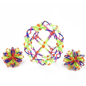 gumahus | Stretching Ball Light-up Flowering Deformation Magic Colorful Ball Elastic Hand Grip Ball