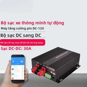 Bộ Sạc Thông Minh 12V DC Sang DC 30A Với Hỗ Trợ Ứng Dụng Bluetooth Bộ Sạc Bù Nhiệt Độ Pin Lithium Tự Động