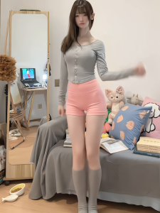 Slimming Leg Design Yoga Pants Womens High Elastic Fitness Five-Quarter Length Sporty Bottoms for Womens Workout Activities