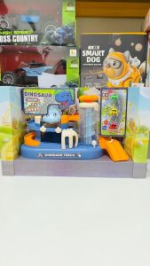 Mainan Anak DINOSAUR CAR BUILDING TRACK Mainan Track Diecast Dino Mobil Dinosaur Anak Mainan Anak Perempuan - Mainan Anak Laki Laki