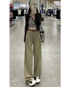 High Waist Wide Leg Straight Cut Loose Fit Folded Design Summer New Style Jeans Womens Premium Casual Denim Floor-Length Pants