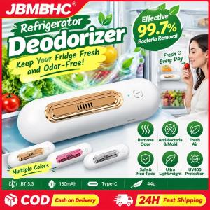 Jbmbhc Tủ lạnh di động khử mùi 4.3cm nhỏ gọn Ozone tiệt trùng có thể sạc qua USB nhà bếp thiết bị khử mùi an toàn không độc hại bảo quản thực phẩm