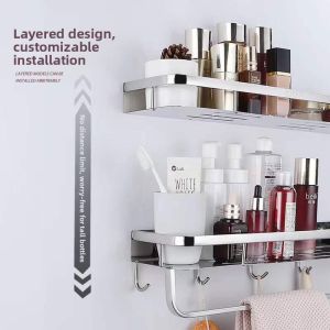 DIHUANTUO | Stainless Steel 304 Wall Shelf Single Layer