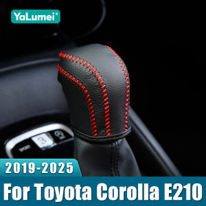 For Toyota Corolla E210 2019 2020 2021 2022 2023 2024 2025 PU Leather Car Gear Head Shift Knob Cover Gear Shift Collars Case