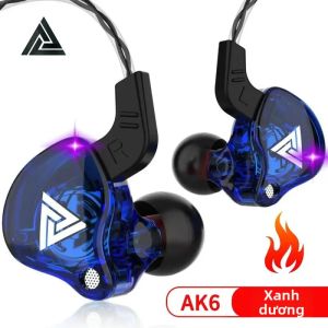 QKZ | Tai Nghe Có Dây QKZ AK6 Copper Driver HiFi Jack 3.5mm Kiểu In-ear Âm Thanh Nổi Có Mic Dành Cho Thể Thao Chơi Game Nghe Nhạc