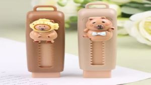 Gôm Tẩy Hình Dao Rọc Giấy Gắn Charm Hình Capybara Cute Tẩy Chì Sạch