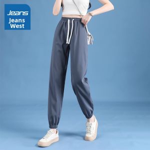 Jeanswest | Quần Dài 3/4 Thoáng Khí Lỏng Có Dây Rút Mỏng Cho Mùa Hè