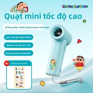 Rock | Quạt tay mini siêu mạnh ROCK Doraemon Turbo High Speed USB sạc di động cho học sinh ký túc xá  để bàn ngoài trời mát mẻ yên tĩnh