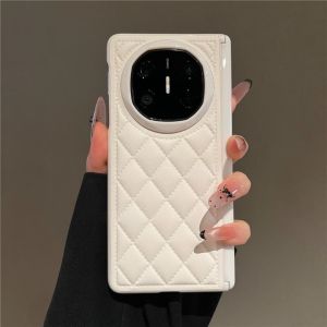 Luxury Diamond Pattern Leather Huawei MateX6 Collectors Edition Foldable Screen Phone Case Full Protection Magnetic Axis Female Model