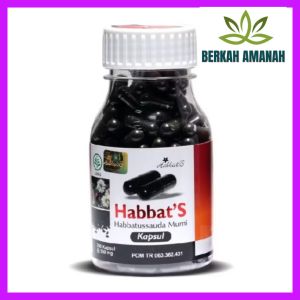 Habbats Murni 200 Kapsul - Habbats Habbatussauda Murni 200 Kapsul - BERKAH AMANAH