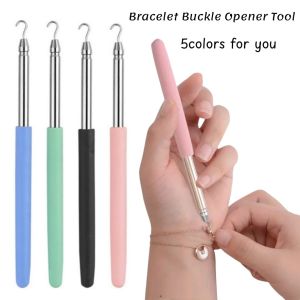Jewelry Clasp Helper Bracelet Button Hook Necklace Wearing Tool Durable Metal Clasping Aid Easy to Use Jewelry Accessories