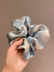 Silk Satin Hair Ties Womens Loose Dyeing Style Fashionable Elegant Quality New Fresh out Korean Style Hair Accessories