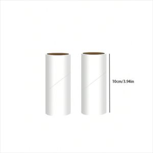 2pcs -120 Sheets Flocked Lint Roller Refills 3.94in/6.3in/9.45in Wide Floor Carpet Cleaning Roller Refills For Pet Hair