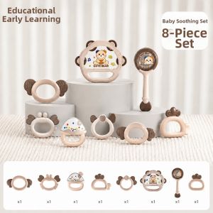 BABYSHOME | Baby Soothing Rattle Toys Gift for Newborn