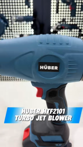 HUBER HTF2101 Turbo Fan Jet Blower 21V Cordless 2 Baterai Lithium / Mesin blower Baterai Lithium / Kipas Blower Tanpa kabel / Kipas Angin Jet Pengering / Pembersih Debu Daun